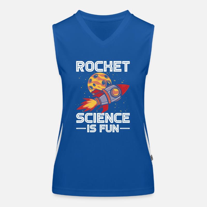 Rocket Science Is Fun Space Shuttle Raumschiff Funktionelles Kontrast-Tank Top für Frauen