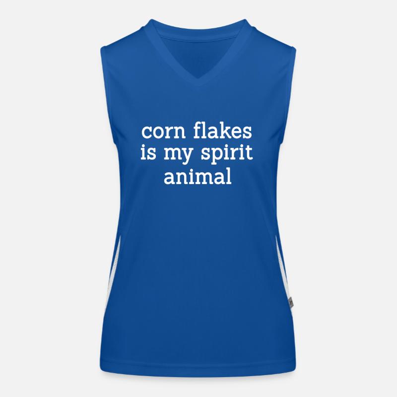Cornflakes Ist Mein Geistestier Funktionelles Kontrast-Tank Top für Frauen