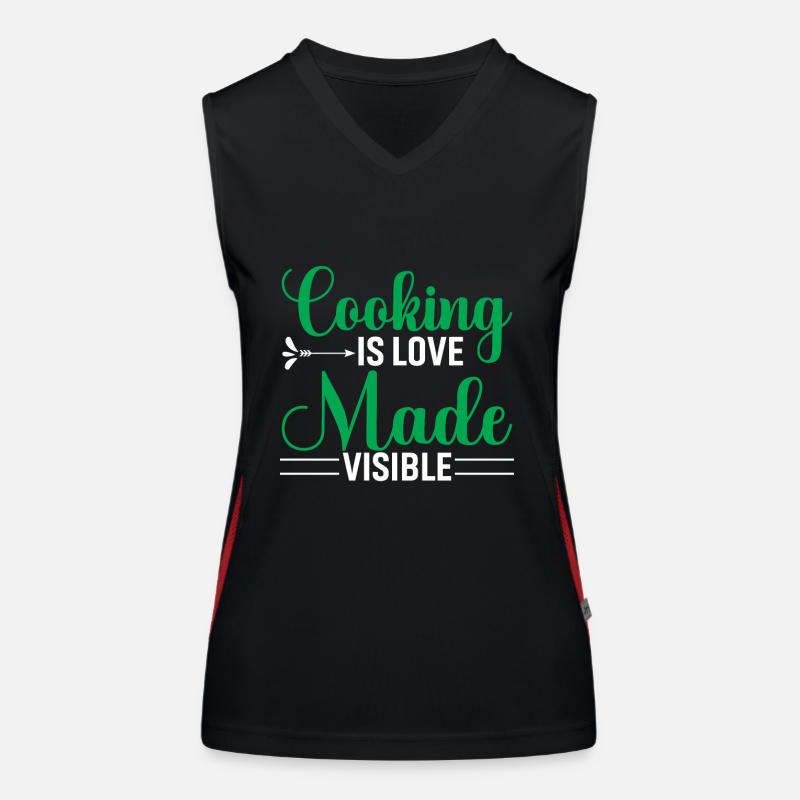 Cuisiner, c’est l’amour rendu visible Débardeur respirant contrasté Femme
