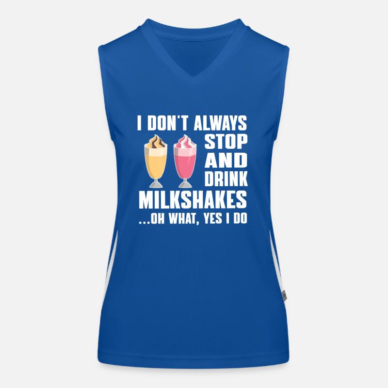 Milchshake Geschenkidee Funktionelles Kontrast-Tank Top für Frauen
