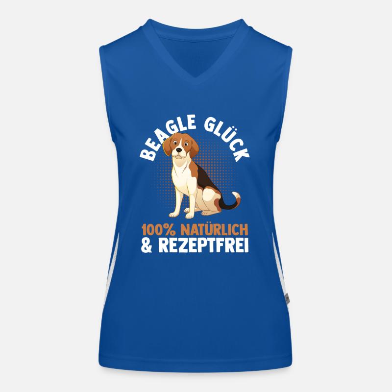 Chien Beagle Débardeur respirant contrasté Femme