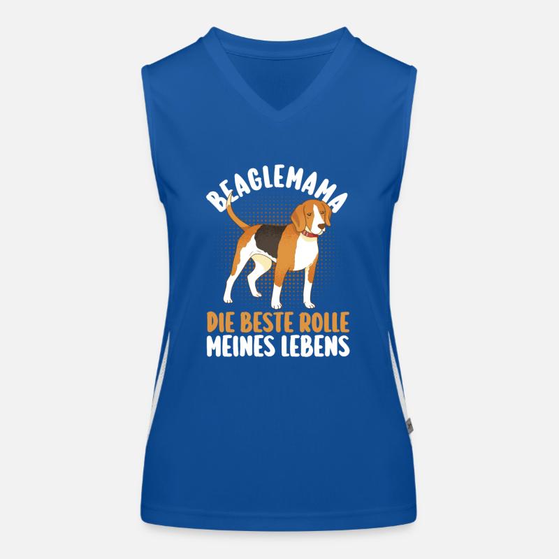 Hund Hundemama Beaglemama Mutter Beagle Funktionelles Kontrast-Tank Top für Frauen