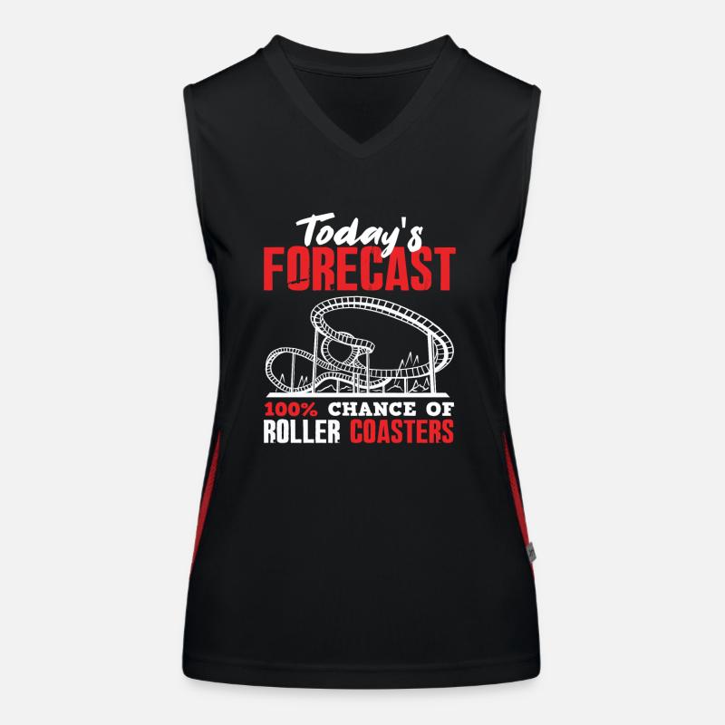 Roller Coaster Prediction Women's Functional Contrast Tank Top
