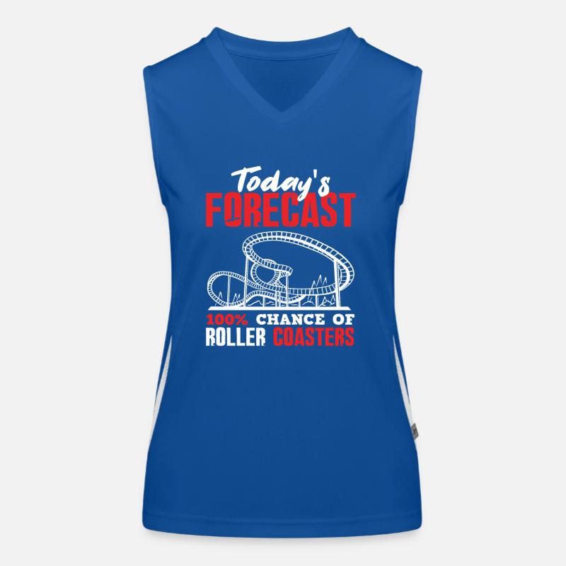 Achterbahn Vorhersage Funktionelles Kontrast-Tank Top für Frauen