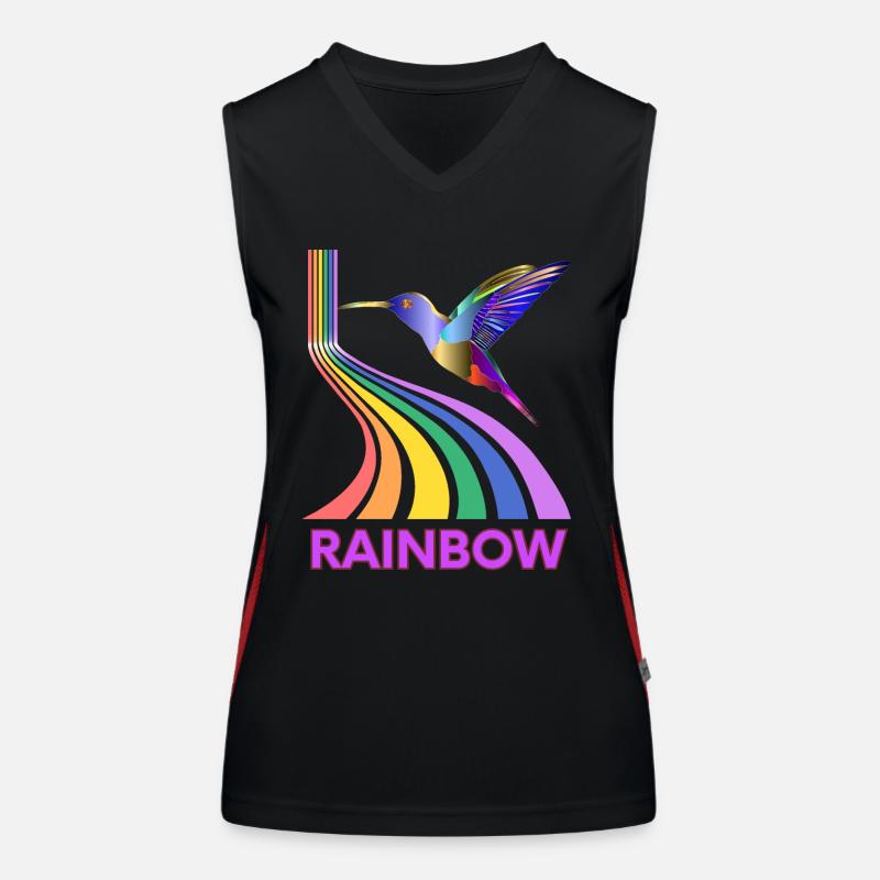 Rainbow Women's Functional Contrast Tank Top
