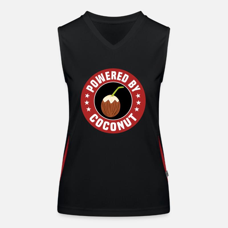 Powered by coconut Women's Functional Contrast Tank Top