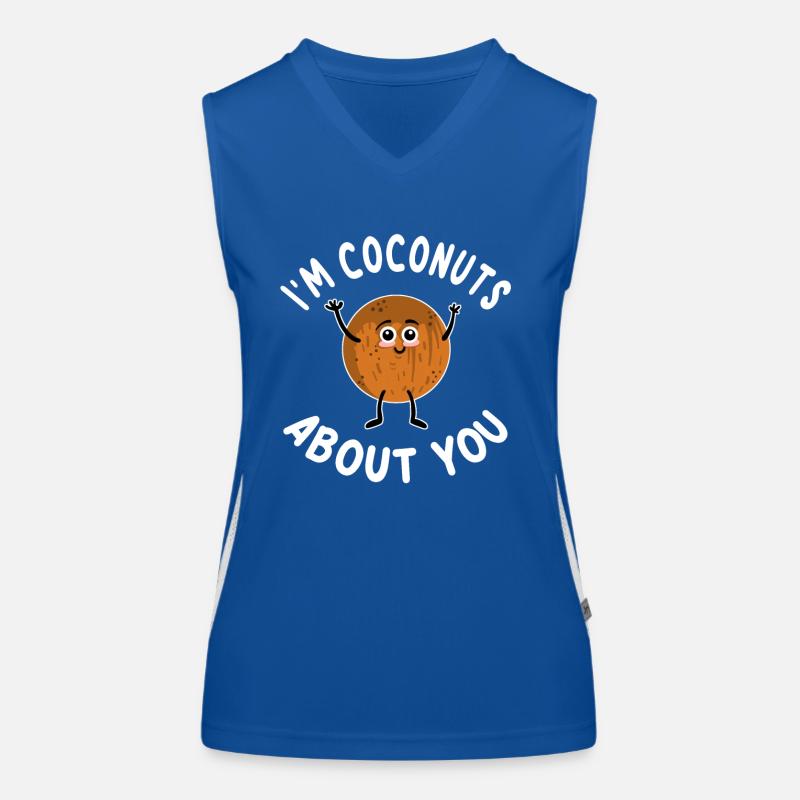 I'm Coconuts About You Funktionelles Kontrast-Tank Top für Frauen