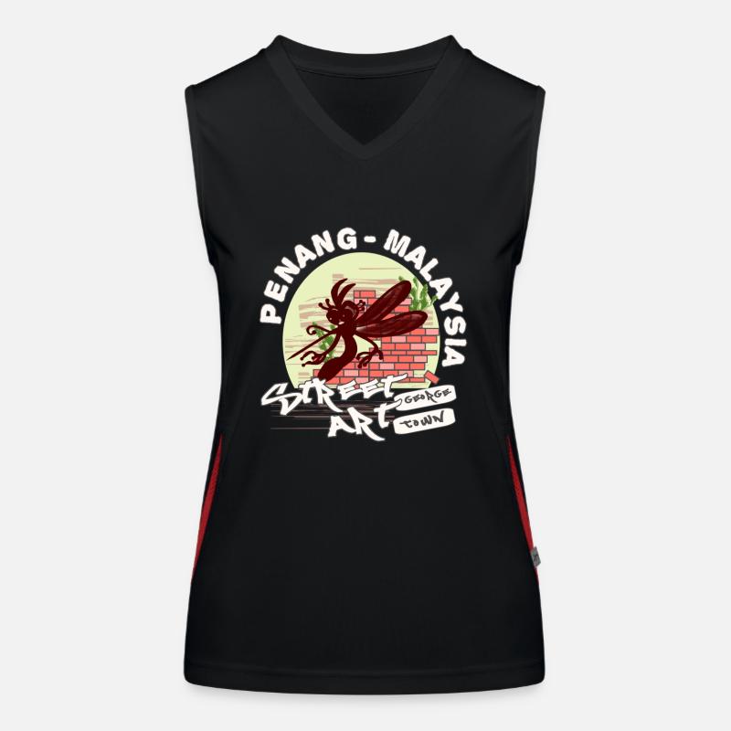 Mücke Graffiti Funktionelles Kontrast-Tank Top für Frauen