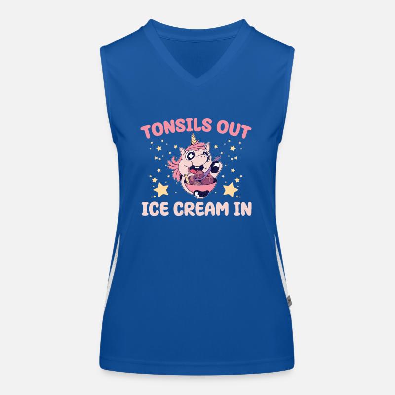 Wiederherstellung nach TonsillenMandeln Raus Eis R Funktionelles Kontrast-Tank Top für Frauen