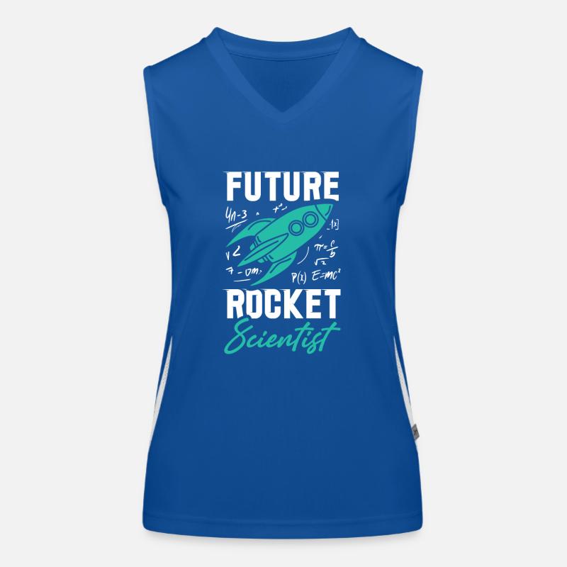 Rocket Scientist Future Mathematiker Rackete Funktionelles Kontrast-Tank Top für Frauen