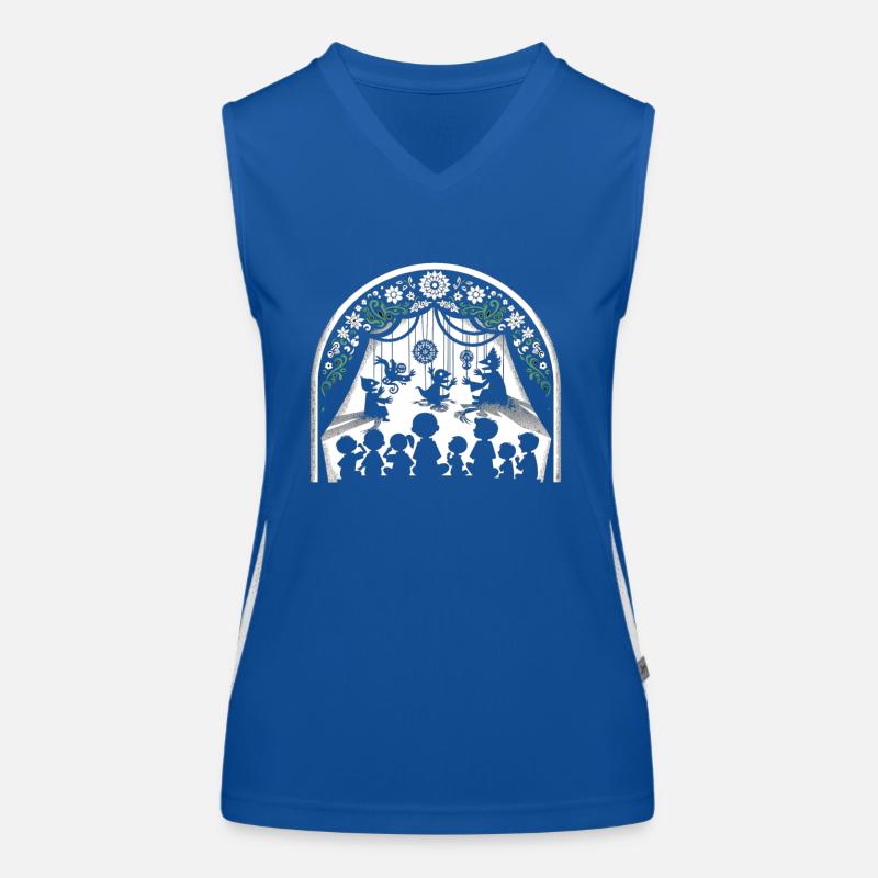 Puppet Mastery Shadow Play Bauchredner-geschenk Funktionelles Kontrast-Tank Top für Frauen