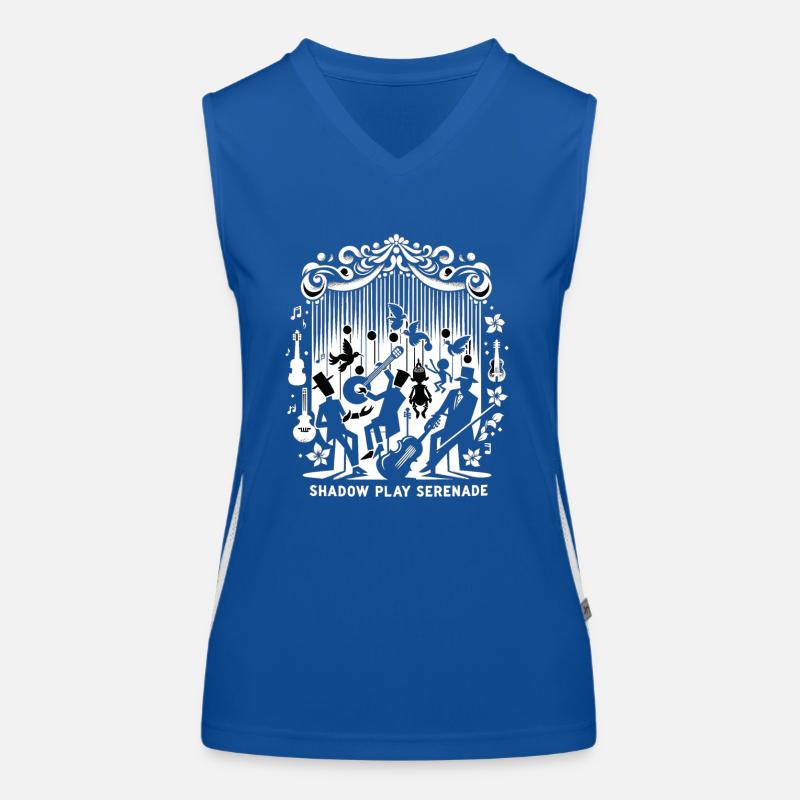 Cadeau de ventriloque de jeu d’ombre de maîtrise de marionnette Débardeur respirant contrasté Femme