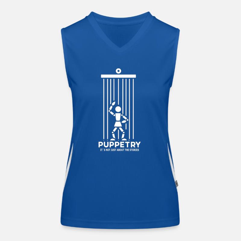 Puppet Mastery Shadow Play Bauchredner-geschenk Funktionelles Kontrast-Tank Top für Frauen