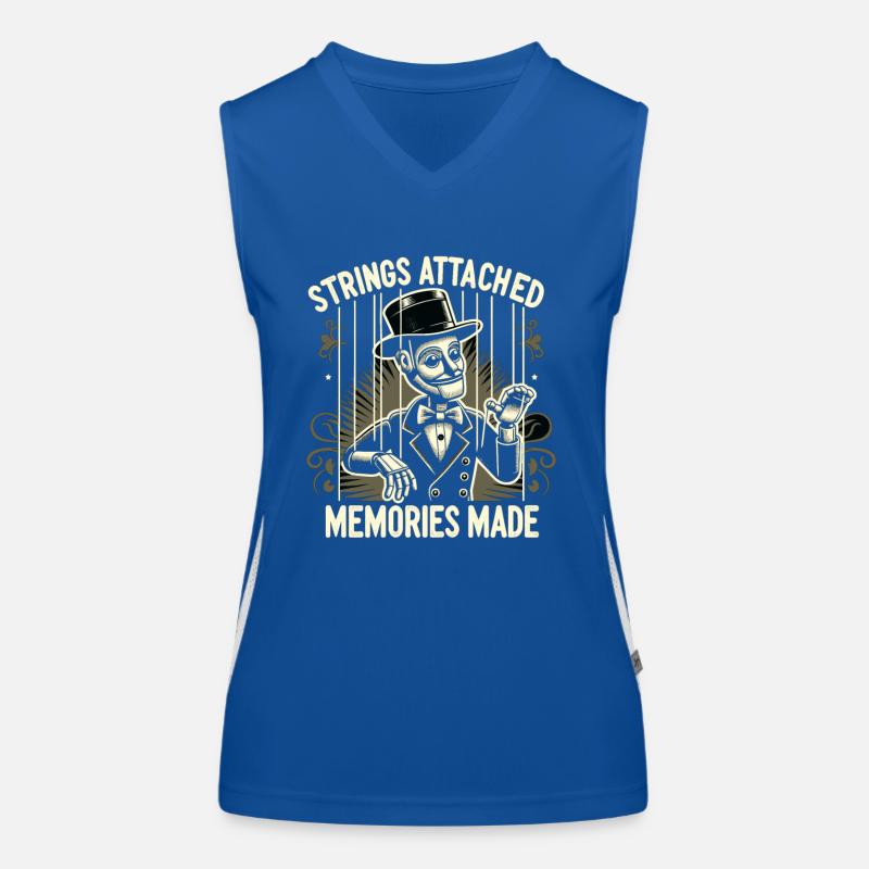 Puppet Mastery Shadow Play Bauchredner-geschenk Funktionelles Kontrast-Tank Top für Frauen