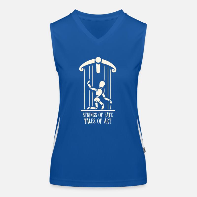 Puppet Mastery Shadow Play Bauchredner-geschenk Funktionelles Kontrast-Tank Top für Frauen