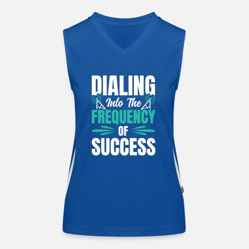 Radio Moderator Frequenz Programmsprecher Funktionelles Kontrast-Tank Top für Frauen
