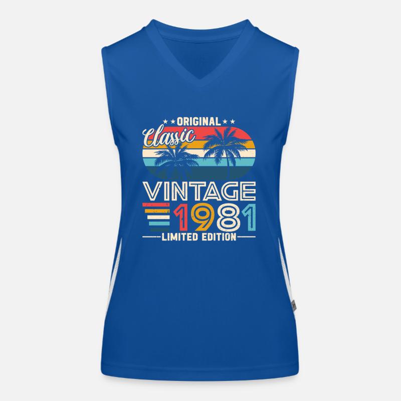 Vintage Legend 1981 Funktionelles Kontrast-Tank Top für Frauen