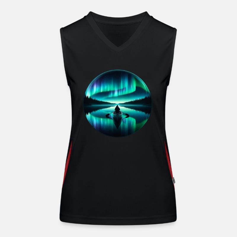 Aurora Aurora Tracker Alaska Wilderness Women's Functional Contrast Tank Top
