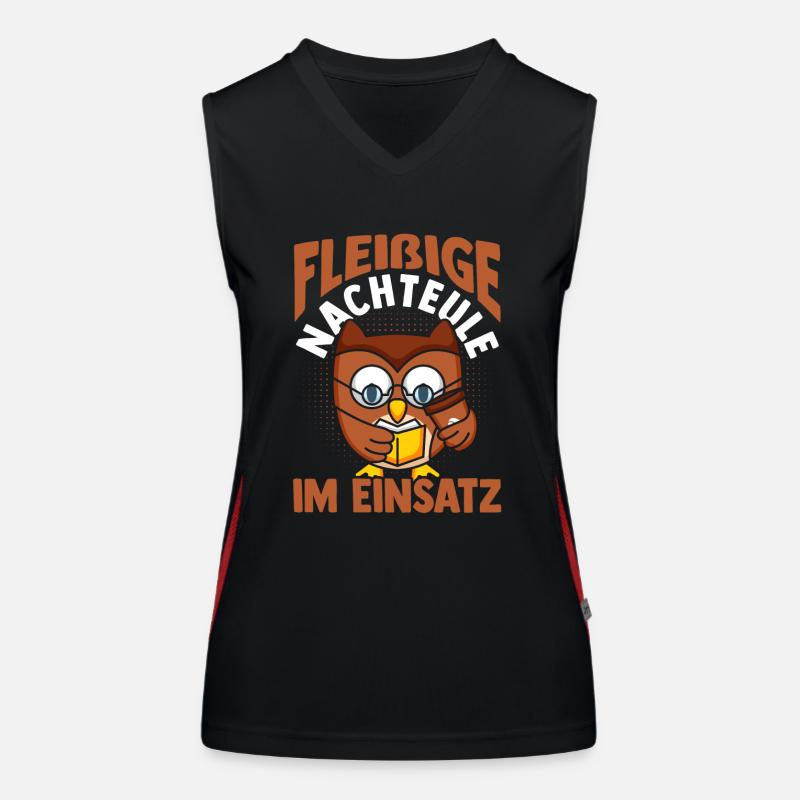 Night Shift chien Beagle Débardeur respirant contrasté Femme