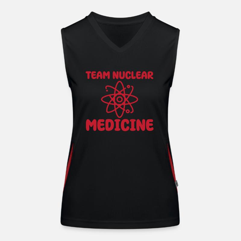 Team Nuklearmedizinischer Technologe Funktionelles Kontrast-Tank Top für Frauen