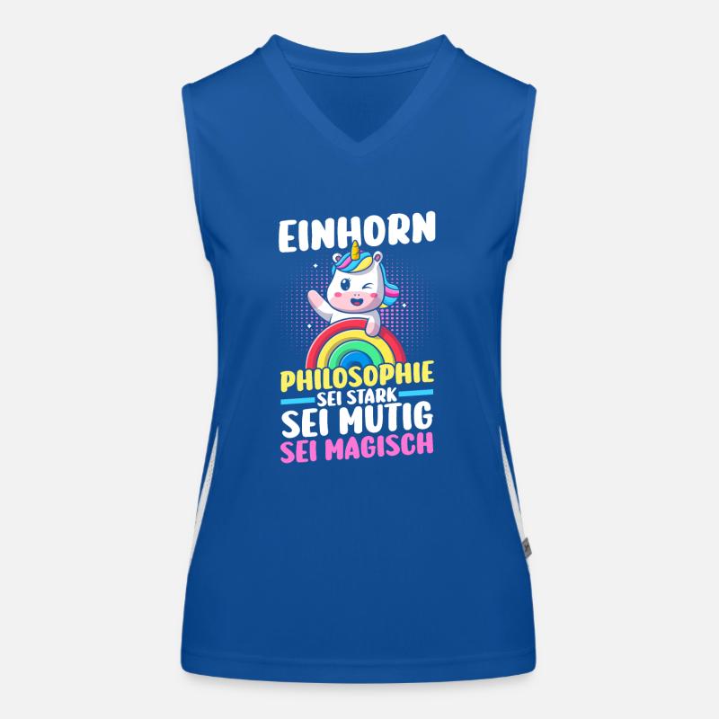 Einhorn Funktionelles Kontrast-Tank Top für Frauen