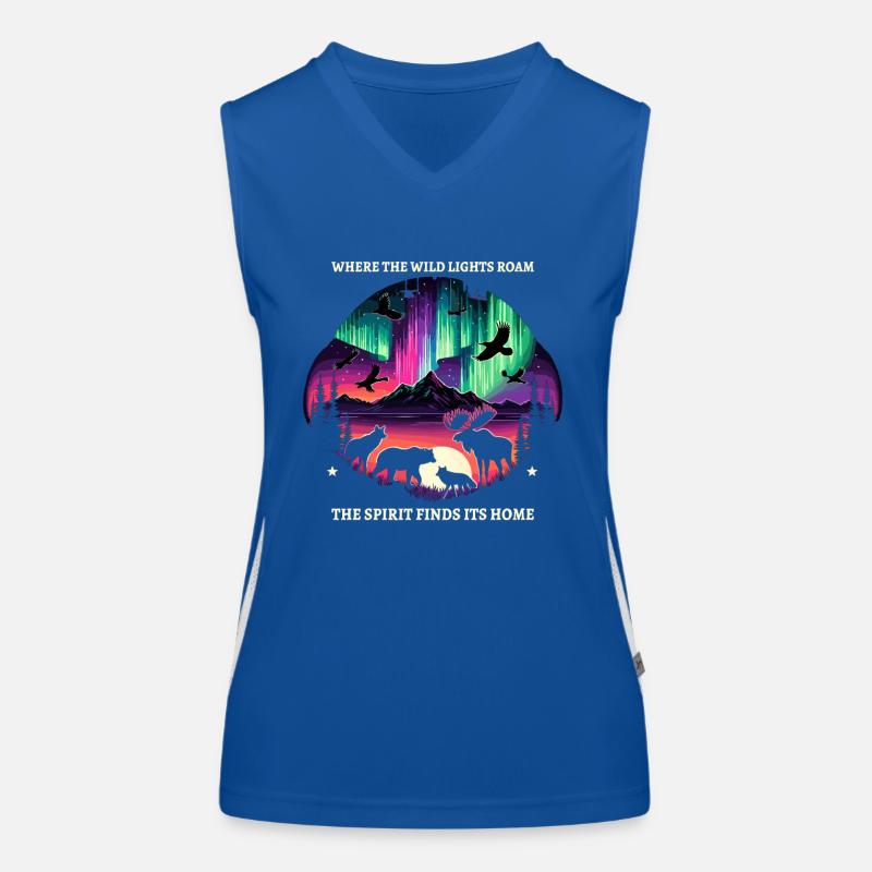 Aurora Aurora Tracker Alaska Wilderness Women's Functional Contrast Tank Top