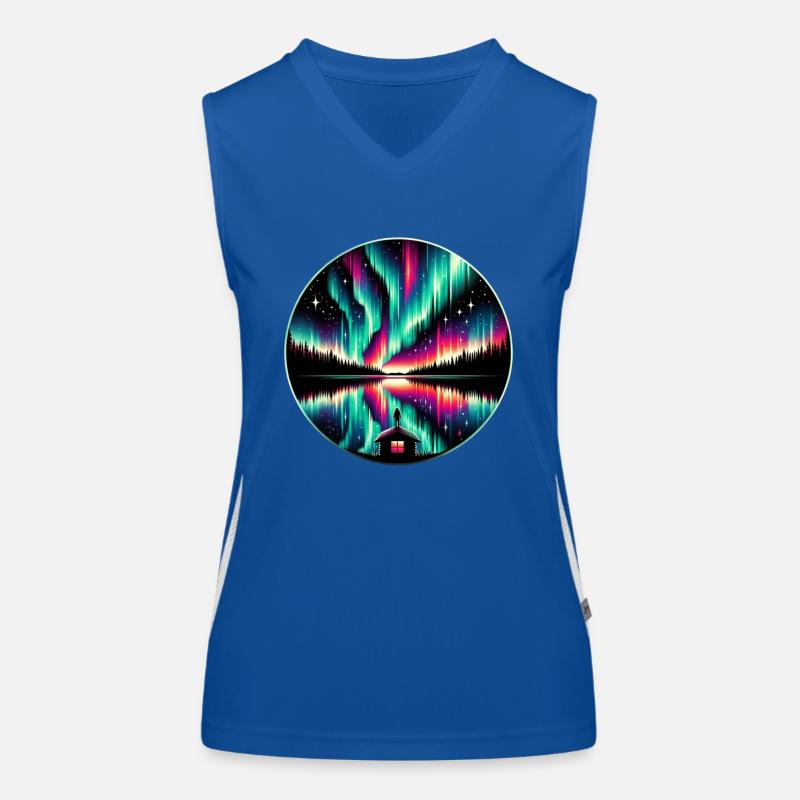 Aurora Aurora Tracker Alaska Wilderness Women's Functional Contrast Tank Top
