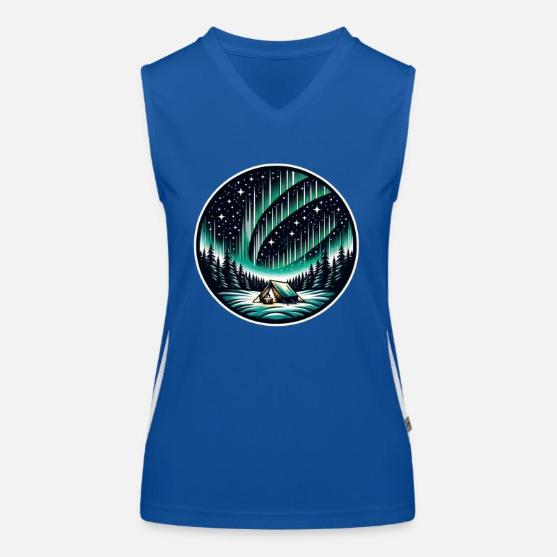 Aurora Aurora Tracker Alaska Wilderness Women's Functional Contrast Tank Top