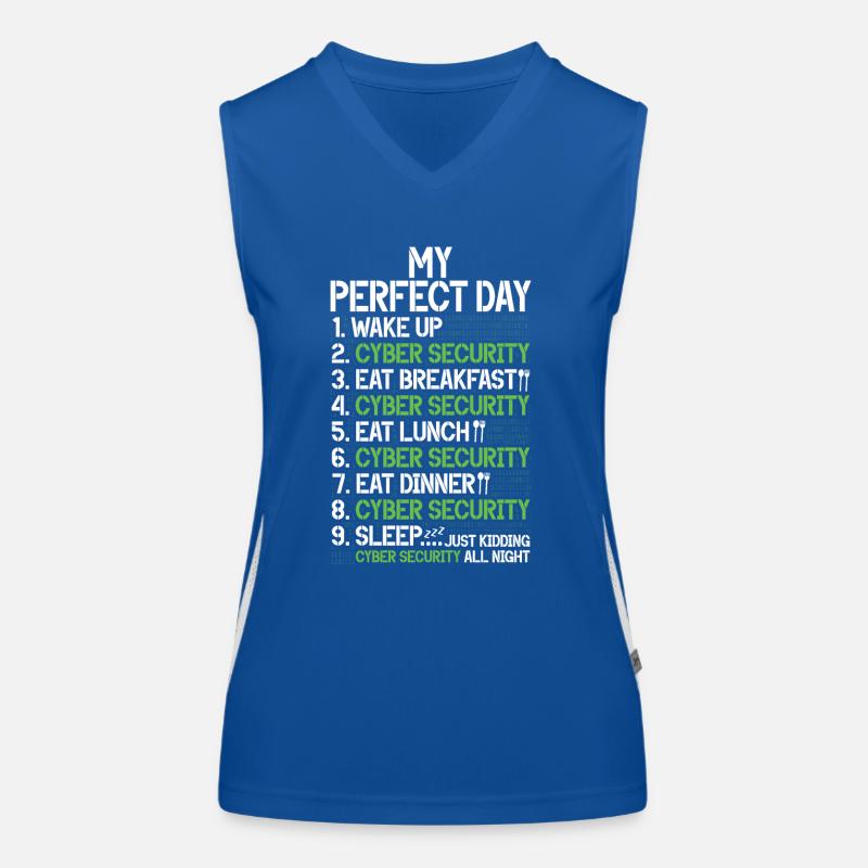 Cyber security hacker hacking Women's Functional Contrast Tank Top