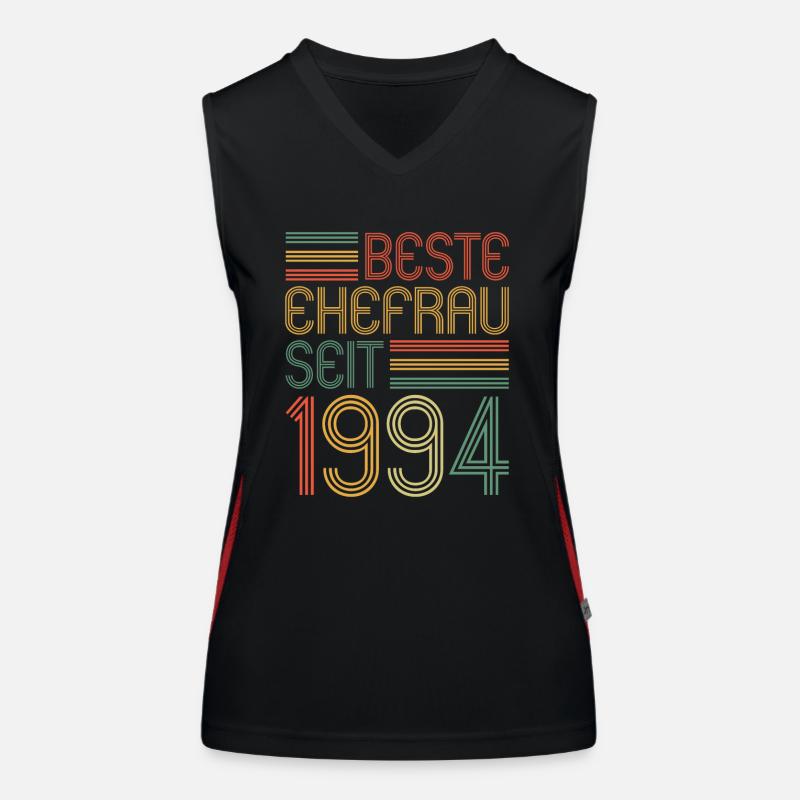 Beste Ehefrau seit 1994 30.Hochzeitstag Funktionelles Kontrast-Tank Top für Frauen