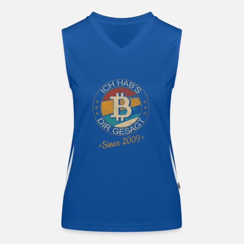 Crypto Bitcoin BTC Krypto - Ich hab's dir gesagt Funktionelles Kontrast-Tank Top für Frauen