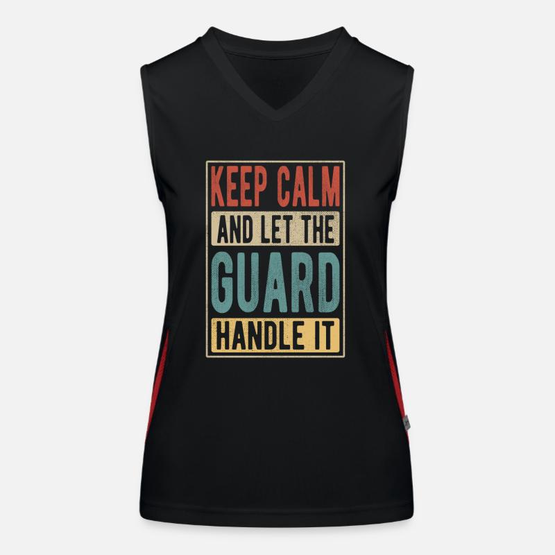 Guard Retro Geschenk Funktionelles Kontrast-Tank Top für Frauen