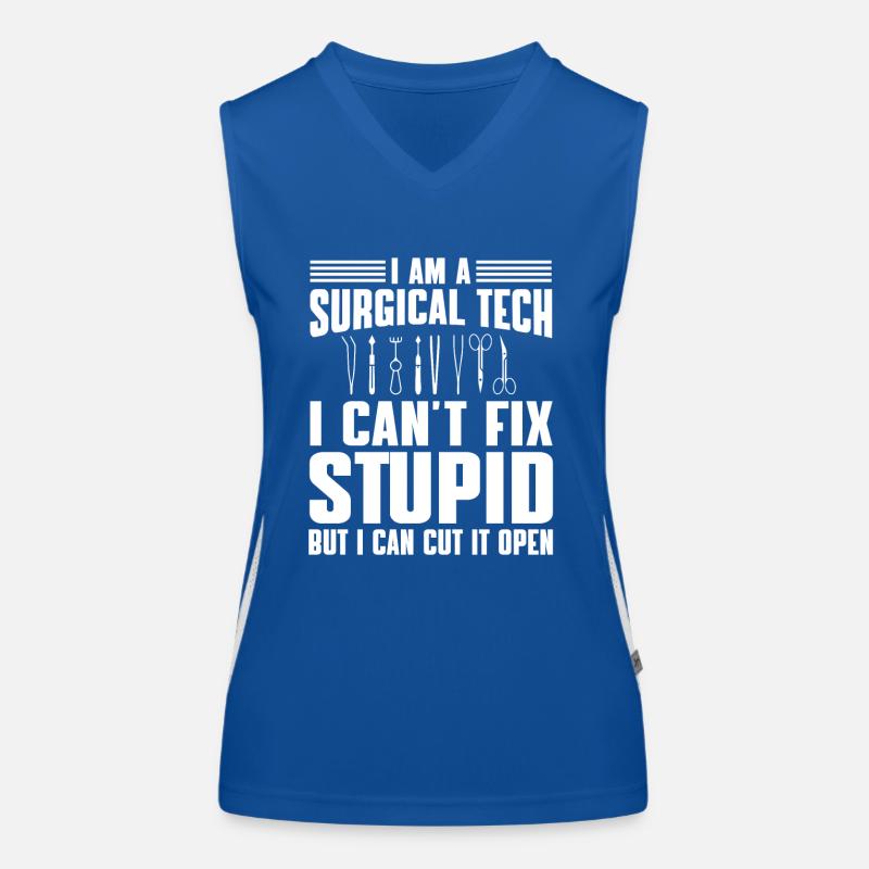 chiChirurgisch-technischer Assistent Humor Funktionelles Kontrast-Tank Top für Frauen