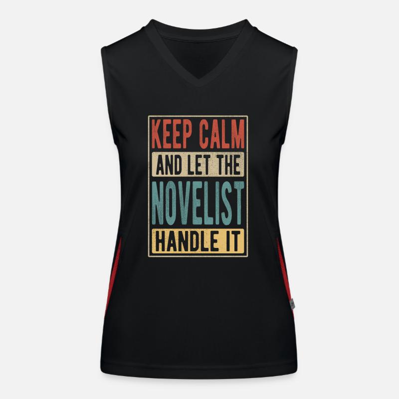 Romanautor Retro Geschenk Funktionelles Kontrast-Tank Top für Frauen