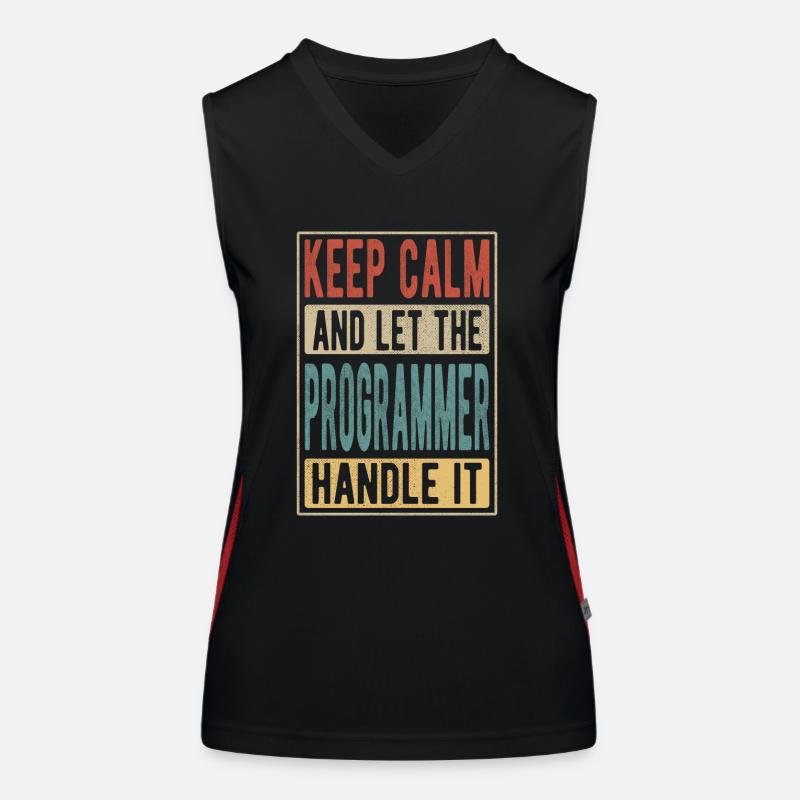 Programmeur Retro Cadeau Débardeur respirant contrasté Femme