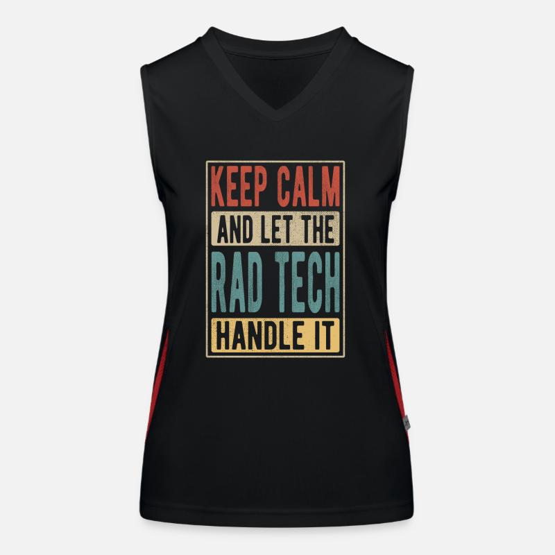 Cadeau rétro Rad Tech Débardeur respirant contrasté Femme