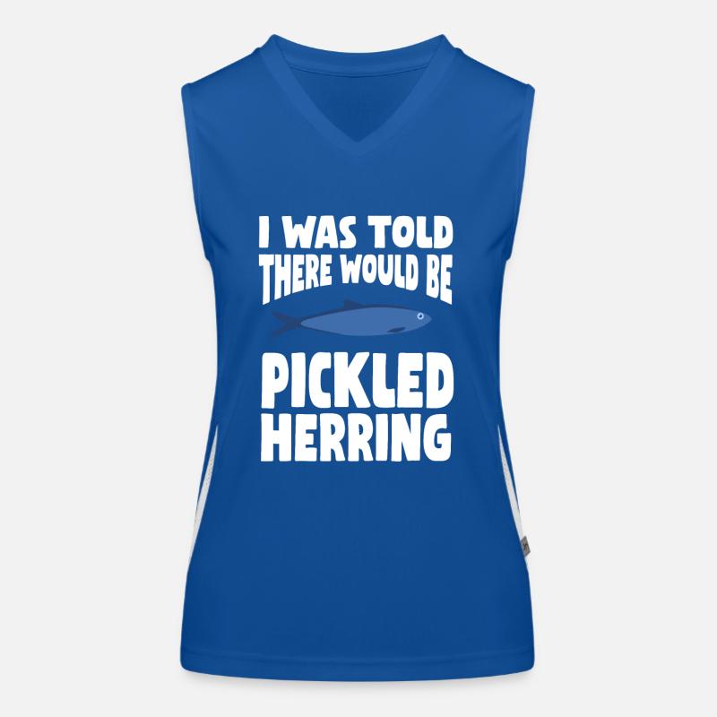 Eingelegter Hering Design Funktionelles Kontrast-Tank Top für Frauen
