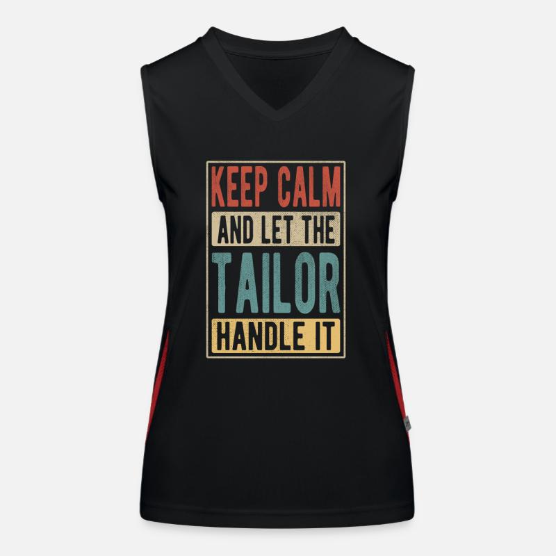Tailor Retro Geschenk Funktionelles Kontrast-Tank Top für Frauen