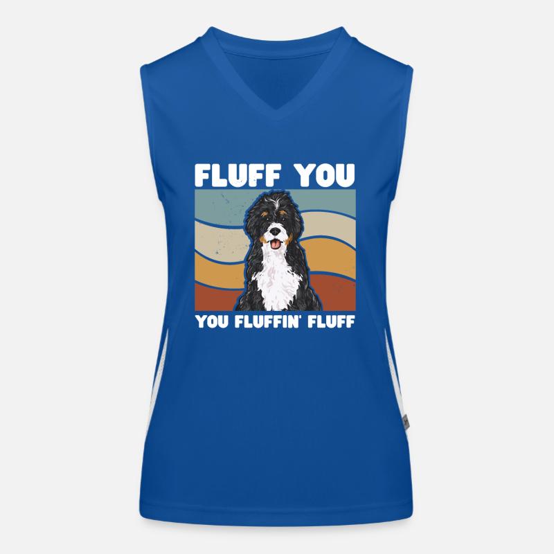 Chien Bernedoodle Débardeur respirant contrasté Femme