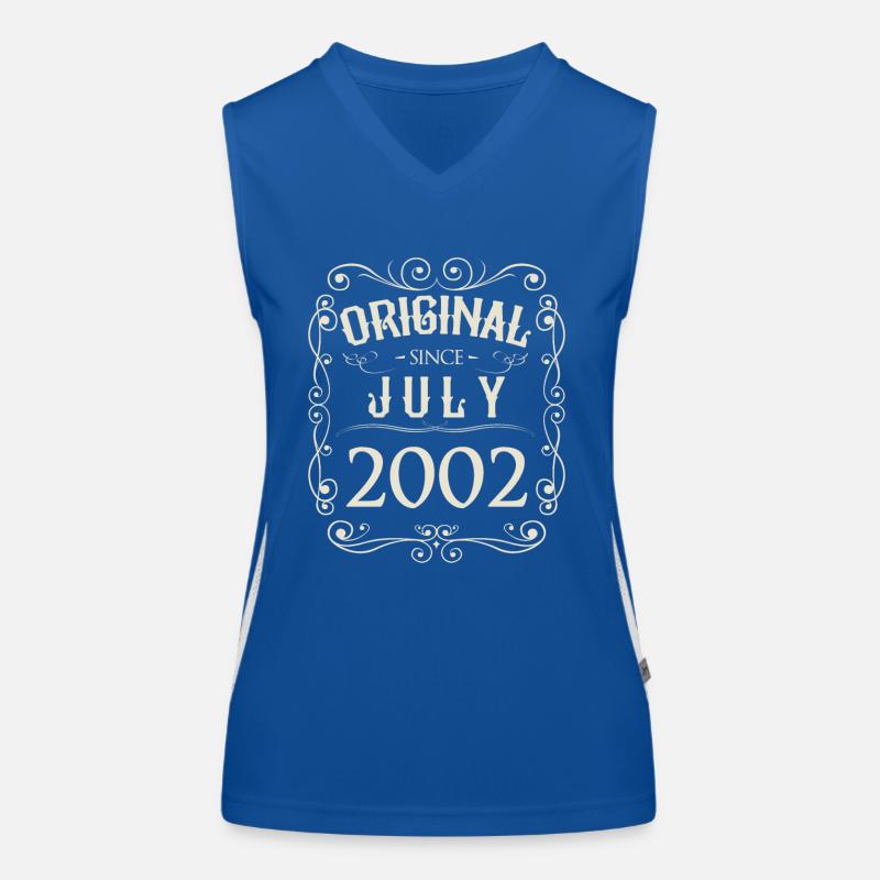 Vintage - Original since July 2002 Birthday Women's Functional Contrast Tank Top