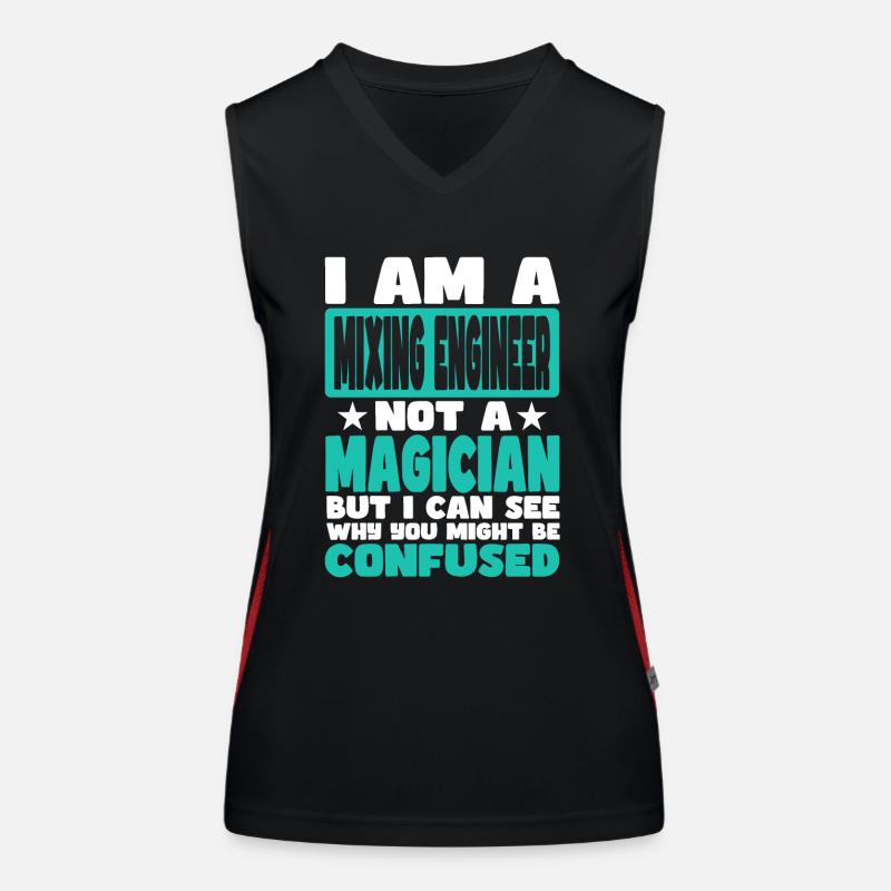 Mixing Engineer Funktionelles Kontrast-Tank Top für Frauen