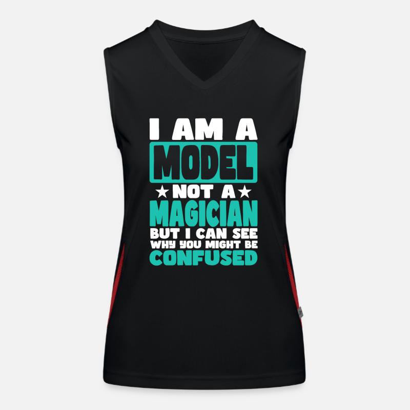 Model Women's Functional Contrast Tank Top