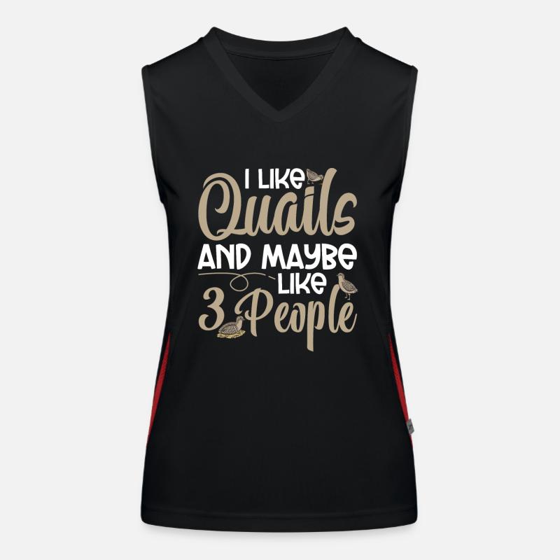Quail Bird Women's Functional Contrast Tank Top