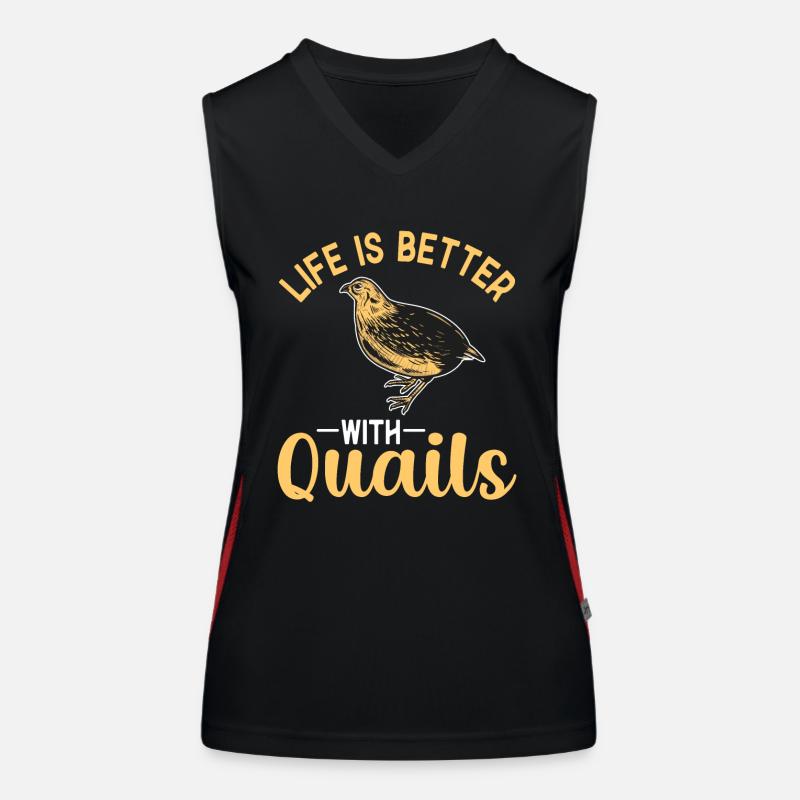 Quail Bird Women's Functional Contrast Tank Top