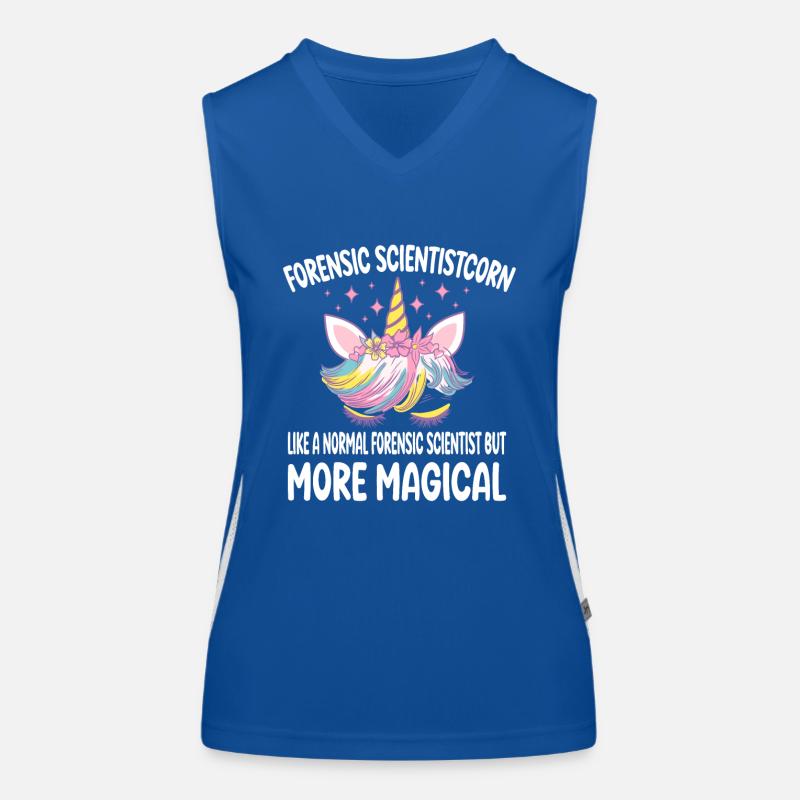 Forensic Scientistcorn like a normal Scientist Funktionelles Kontrast-Tank Top für Frauen