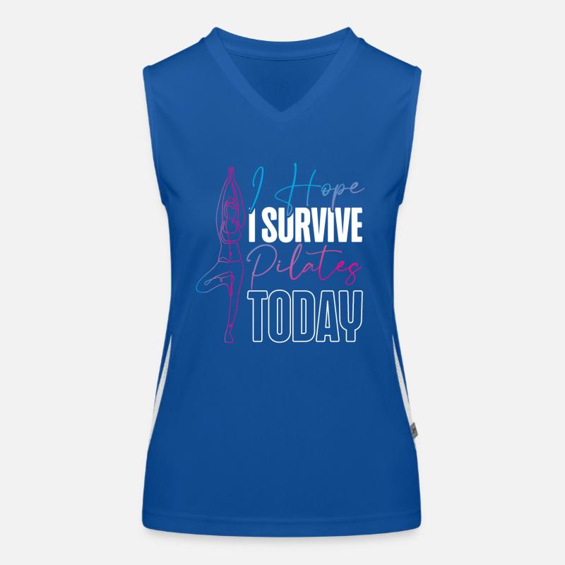 Pilates Instructor Teacher I Hope Funktionelles Kontrast-Tank Top für Frauen