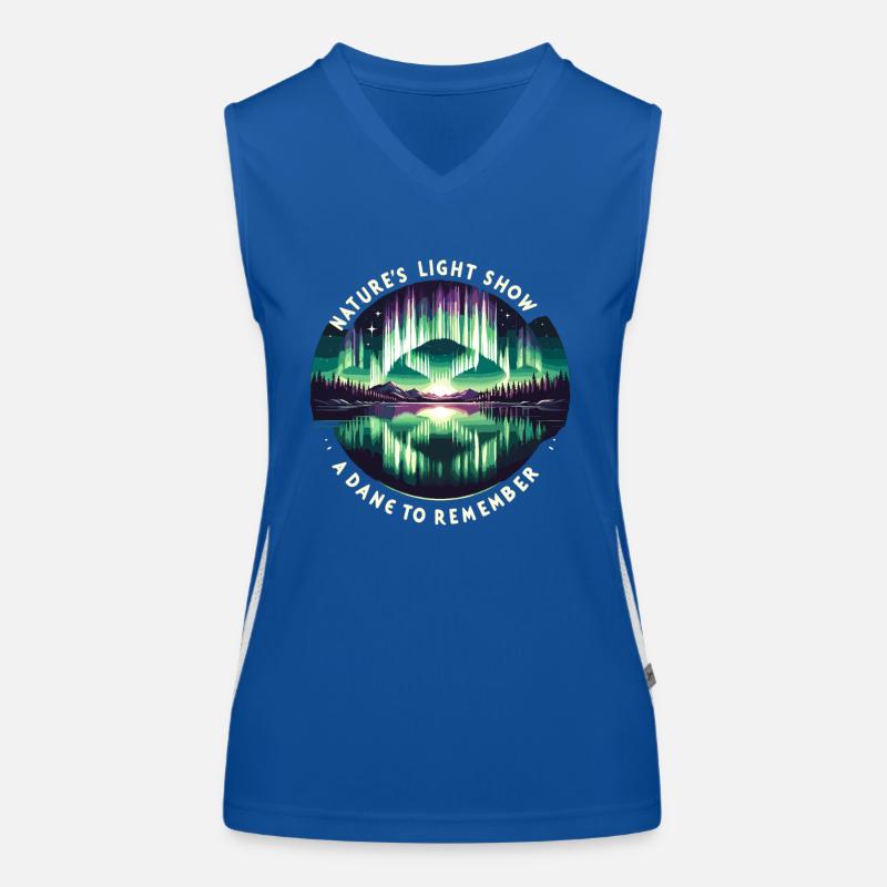Polarlicht-aurora-verfolger Alaska Wilderness Funktionelles Kontrast-Tank Top für Frauen