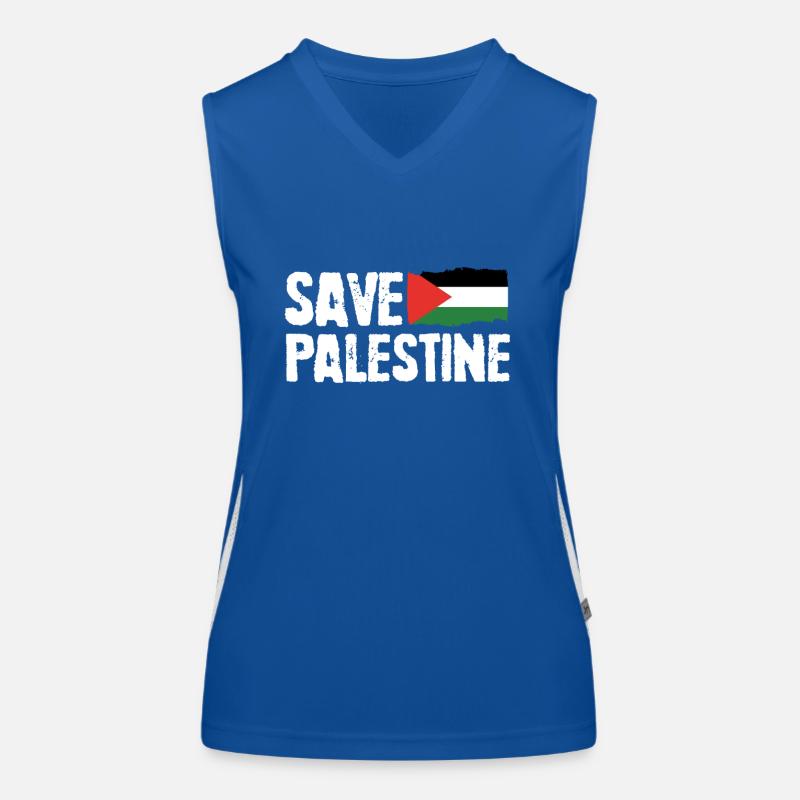Palestine libre Gaza Drapeau arabe Liberté Débardeur respirant contrasté Femme