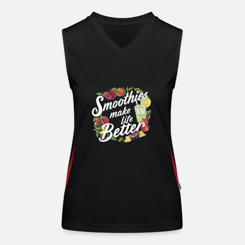 Smoothies Machen Das Leben Besser Funktionelles Kontrast-Tank Top für Frauen