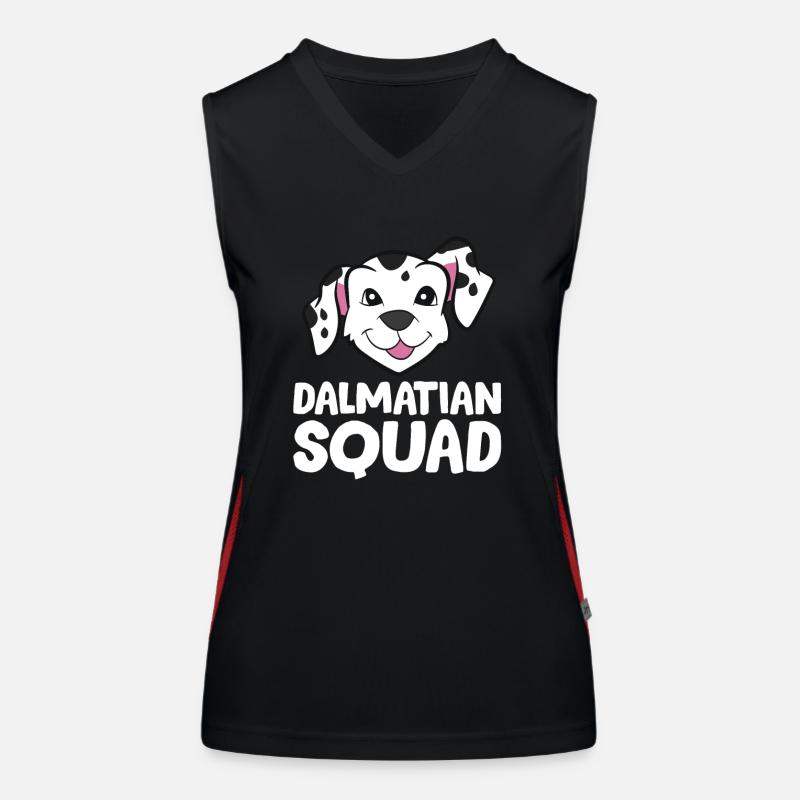 Dalmatiens - Dalmatian Squad Débardeur respirant contrasté Femme
